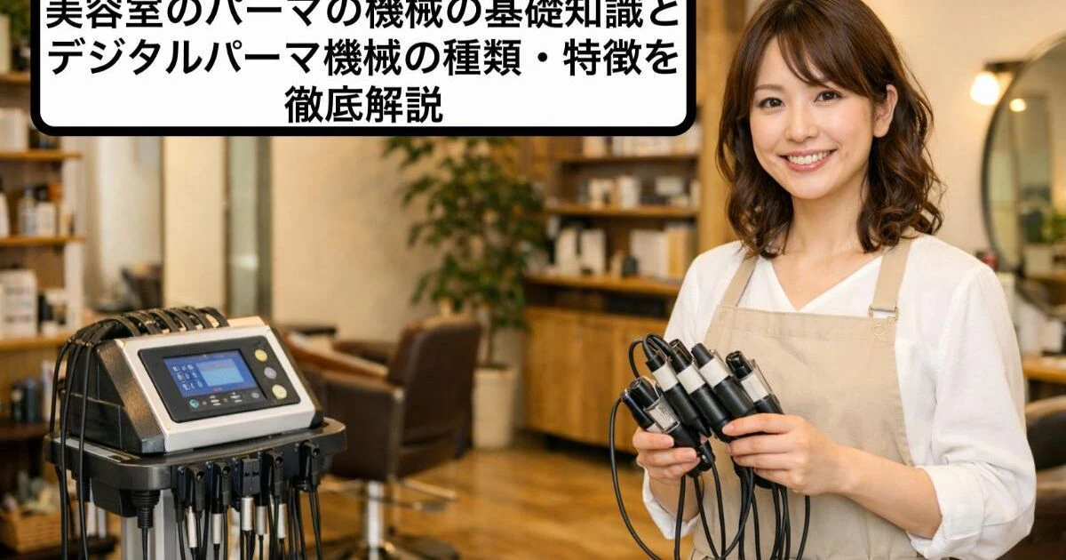美容室のパーマの機械の基礎知識とデジタルパーマ機械の種類・特徴を 